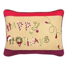 Happy Holidays Pillow