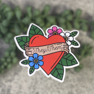 They/Them sticker